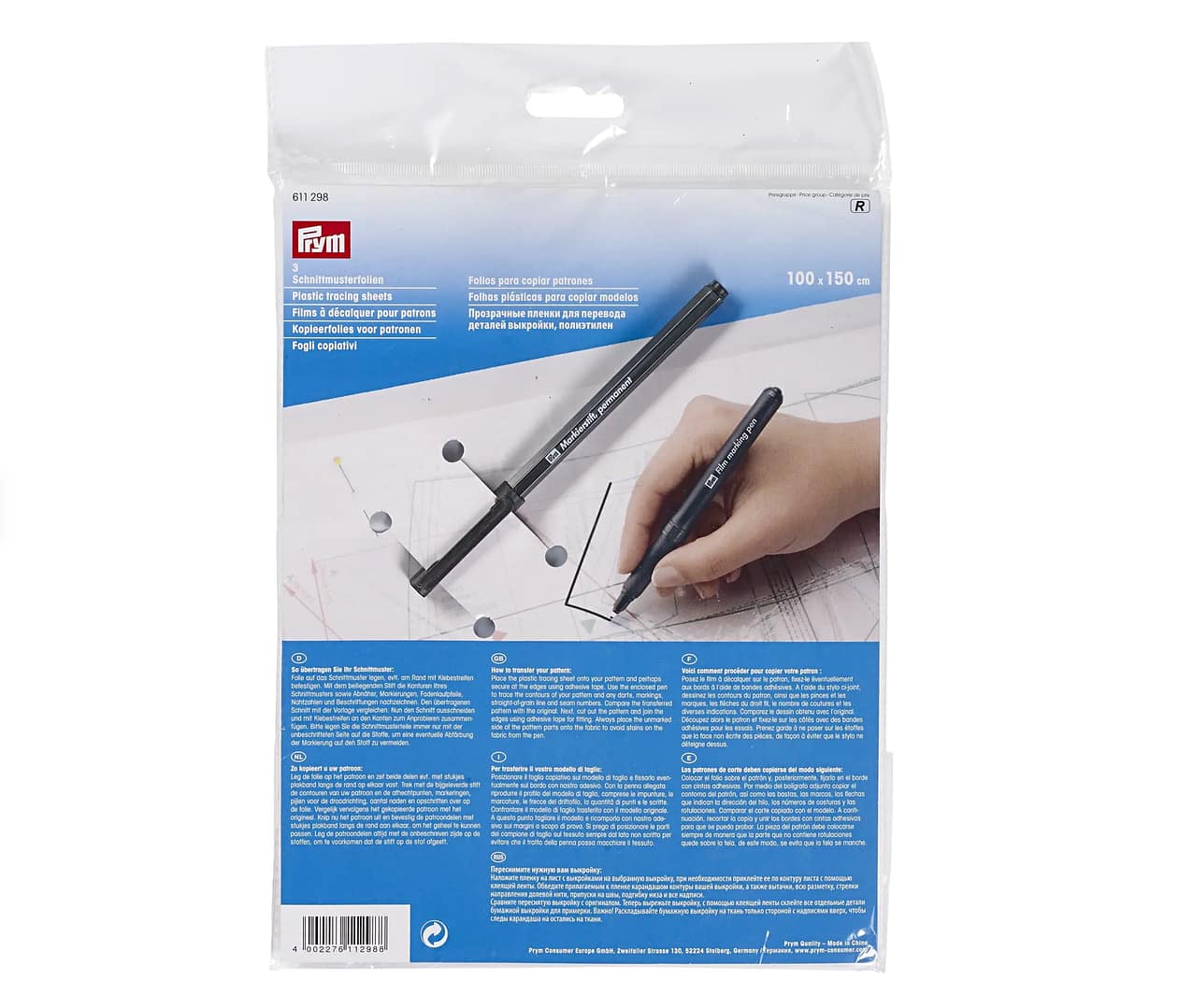 PRYM Schnittmusterfolie